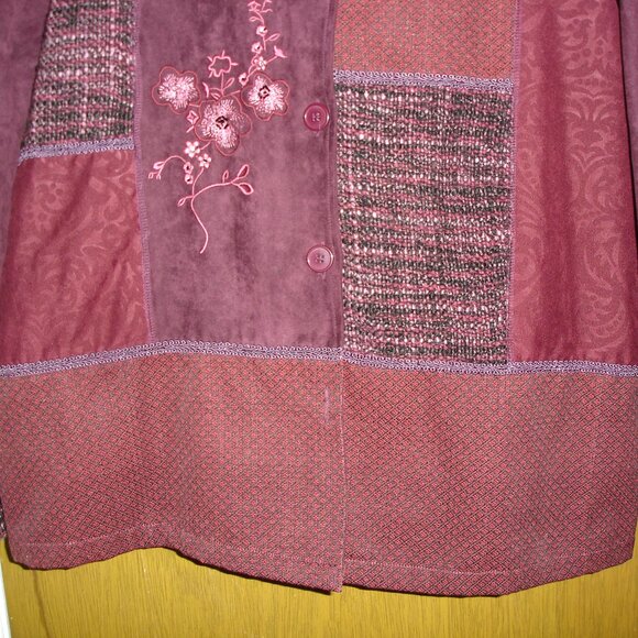 WOMENS SARA MORGAN For HABAND 3 PIECE PANTSUIT SIZE LA BURGANDY - Picture 3 of 16